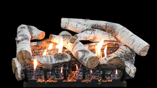 Empire Super Birch Burncrete Vent Free Gas Log Set