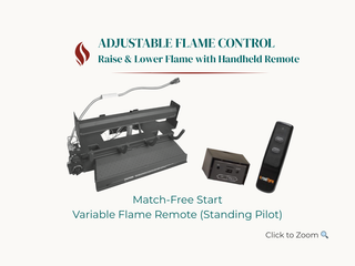 Real Fyre Evening Fyre Split Vent Free Gas Log Set