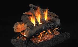 RHP American Oak See-Thru Vented Gas Logs - AO-2