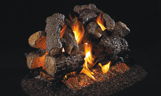 RHP Charred Royal English Oak See-Thru Vented Gas Logs - CHB-2