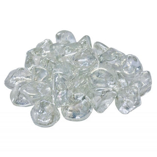 Real Fyre Clear Diamond Nuggets Fyre Glass