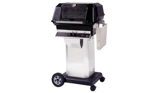 MHP - JNR Gas Grill - 8" Wheels with Locking Casters - Stainless Steel - Propane
