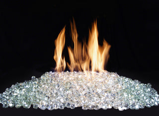 Real Fyre Clear Diamond Nuggets Fyre Glass