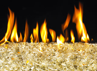 Real Fyre Gold Reflective Glass