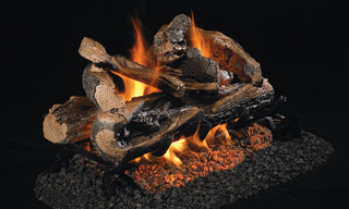 RHP Rugged Split Oak See-Thru Vented Gas Logs - RRSO-2