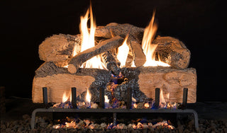 Real Fyre Charred Angel Split Oak Vented Gas Logs