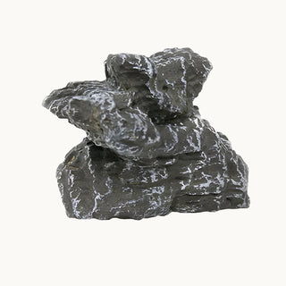 Real Fyre Charred Series ceramic log chunk with detailed charred wood texture, fireplace accessory.