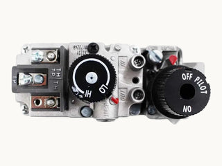 HHT 060-522-1 gas valve top view showing pilot control and wiring terminals