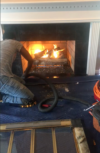 American Gas Works Fireplace Gas Log Cleaning
