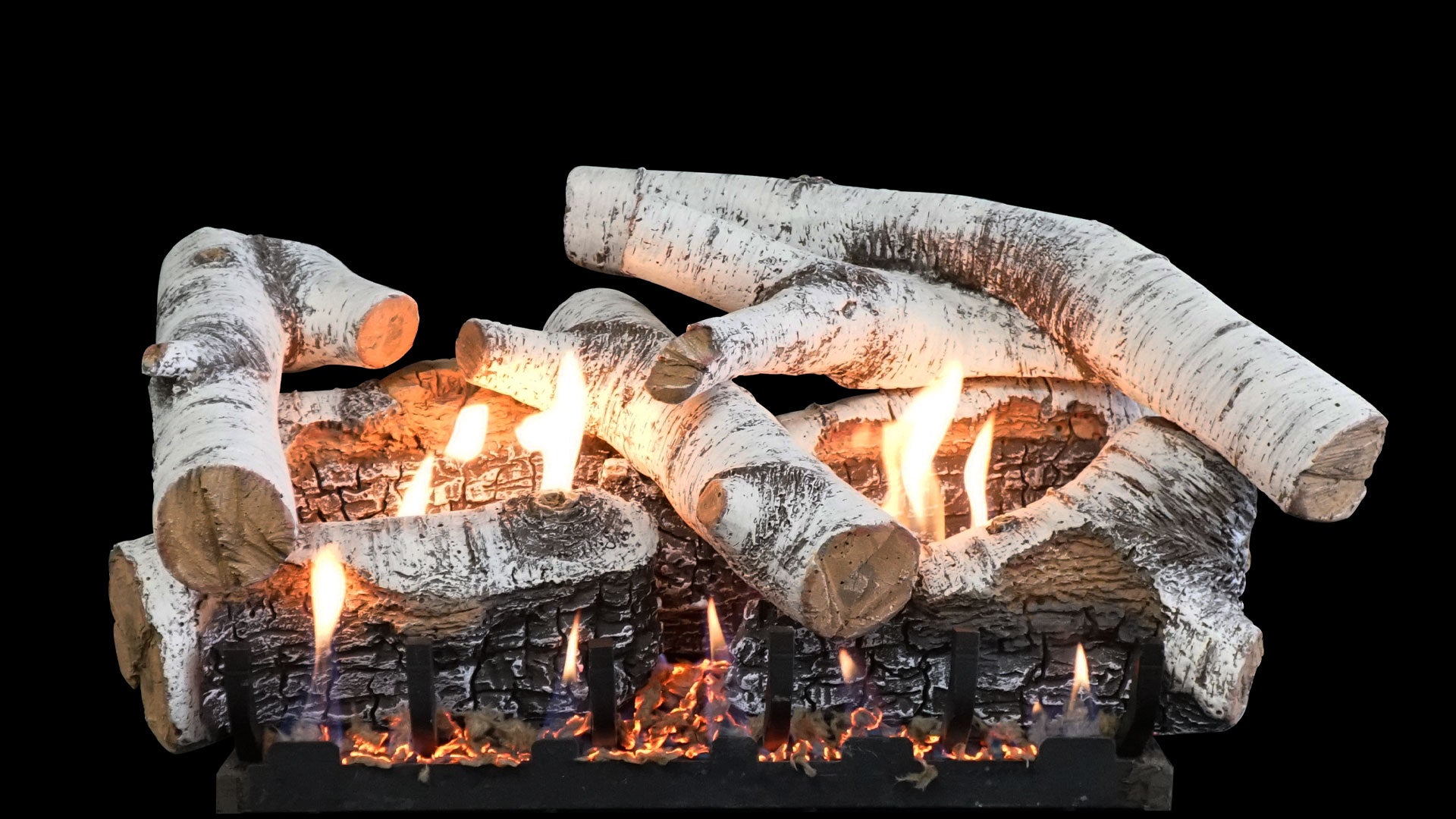 Empire Super Birch Burncrete Vent-Free Gas Logs | Ventless Log Set