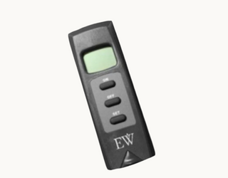 Everwarm thermostat remote control with digital display for vent-free gas logs and direct vent fireplaces using a millivolt valve