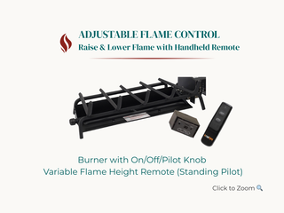 G45 Burner with adjustable flame control system on a white background