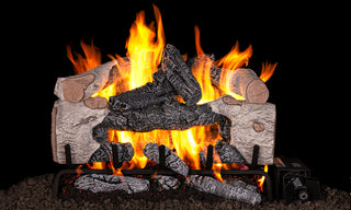 Burning image of RHP Charred Cinder Birch VF Logs
