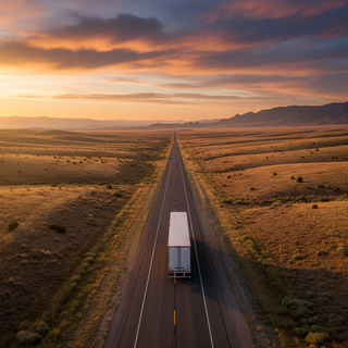Highway Delivery - Aerial View