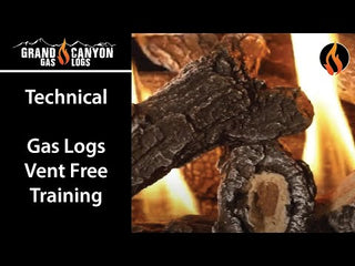 Aged Red Oak Vent Free Gas Logs