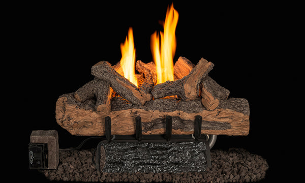 Real Fyre Split Valley Oak Vent-Free Gas Log Set - 9500 BTU