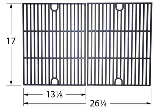 Matte Cast Iron Cooking Grid for Charbroil, Kenmore, and NexGrill