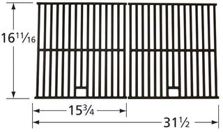 Matte Cast Iron Cooking Grid for Master Cook Brand Gas Grills