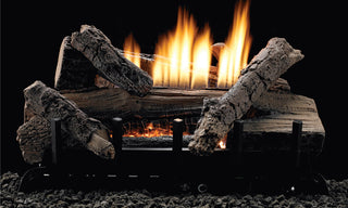 Empire Whiskey River Gas Log Set with Vent-Free Contour Burner
