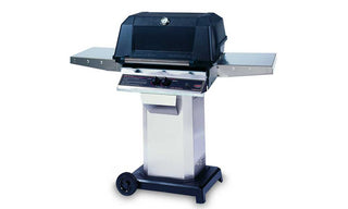 MHP - WNK Gas Grill - Column Base with 6" Wheels - Stainless Steel - Natural Gas