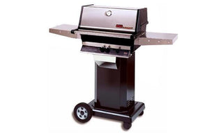 MHP - TJK Gas Grill - 8" Wheels with Locking Casters - Black - Propane