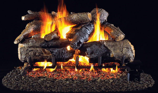 Real Fyre Charred American Oak Vented Gas Log Set