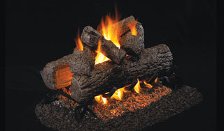 RHP Golden Oak See-Thru Vented Gas Logs - R-2