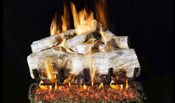 Real Fyre Mountain Birch Vented Gas Log Set