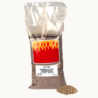 Bag of Real Fyre vermiculite granules used to enhance vented gas log appearance